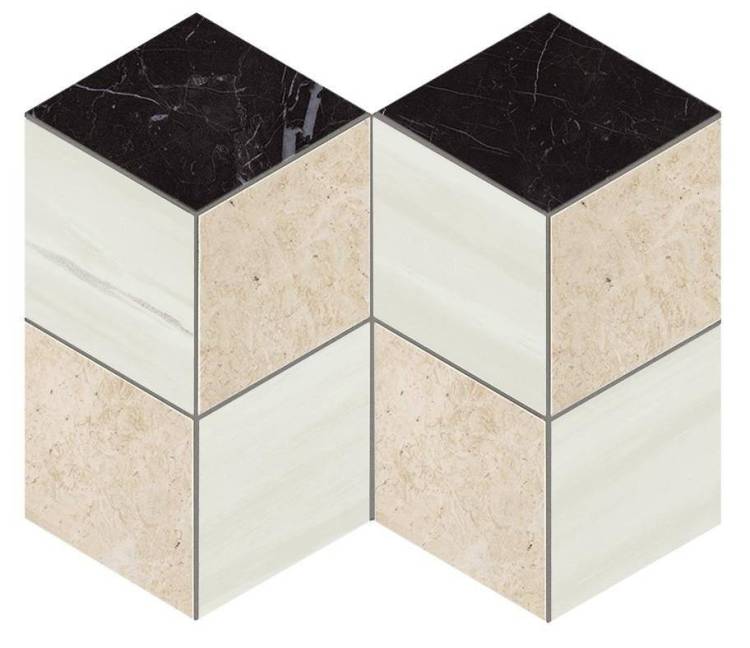 Мозаика Atlas Concorde Marvel Stone AS2M Mosaico Esagono Geo Warm Lapp. 25.4x35.2