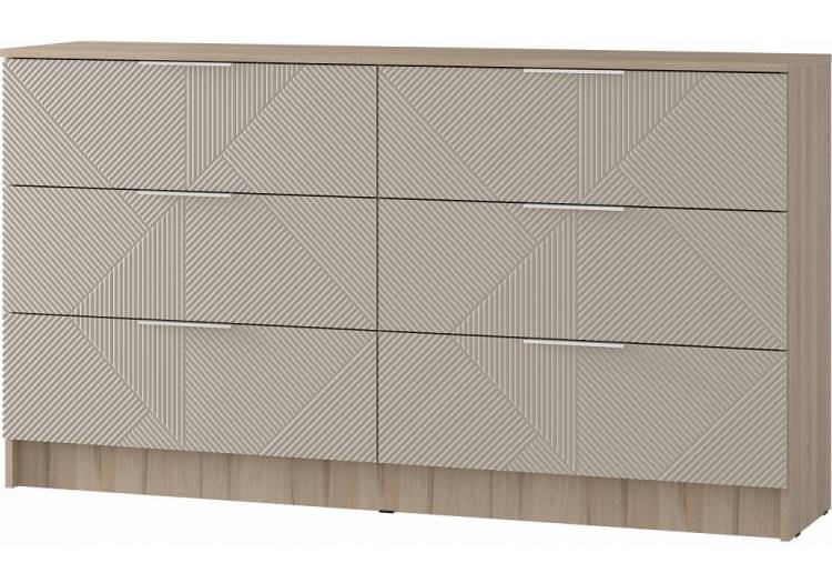 Комод Woodville Эмилия КМ-04 592426 дуб смоки, айриш