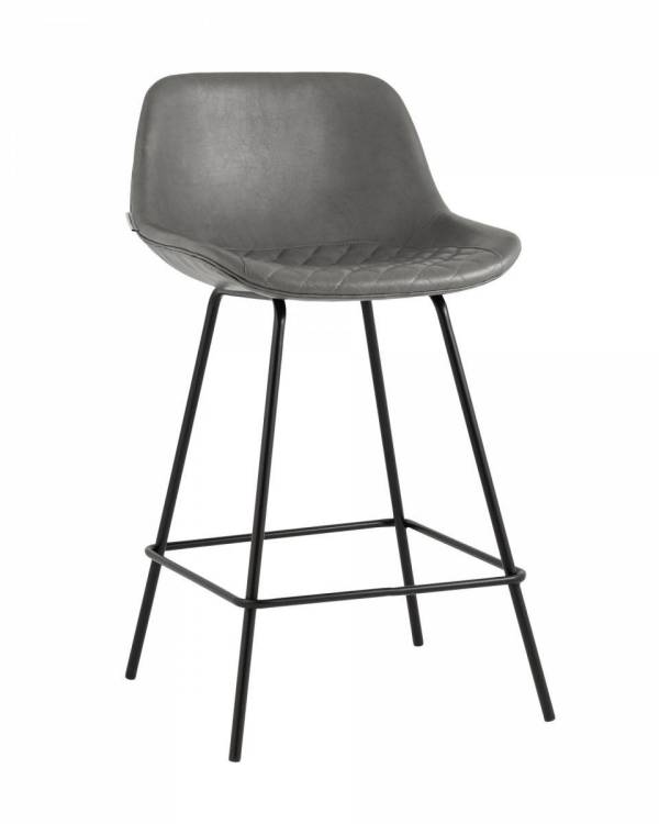 Стул полубарный Stool Group Деймон AV 463-H/grap-9005(PP) Серый