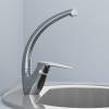 Смеситель для кухни Avrora Sky AV4021 с высоким поворотным изливом, хром фото 2
