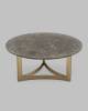 Стол журнальный Stool Group Кассия ECT-292-BRCGS-brown 5105-9 темная керамика 90x90x40 фото 4
