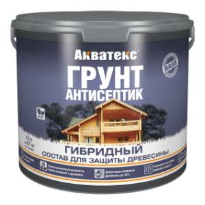 Грунт-антисептик для древесины Акватекс бесцветный 2.7 л