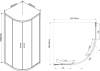 Душевой уголок Vincea Garda VSQ-1G900CLB 90x90, профиль чёрный, стекло прозрачное фото 4