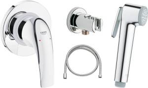 Гигиенический душ Grohe BauCurve 123072 со смесителем, с внутренней частью