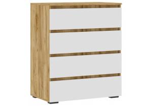 Комод Woodville Элла КМ 02 547971 белый, дуб крафт золотой