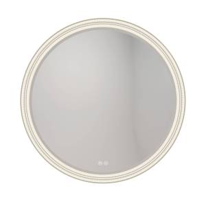 Зеркало Watersense Milana Romantic Black W00113 LED подсветка, сенсор, антизапотевание, D60