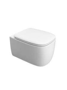 Унитаз подвесной Cezares Comfort CZR-380-TH-TOR/SC безободковый, с сиденьем микролифт