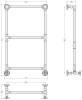 Полотенцесушитель водяной Сунержа Ренессанс 12-0280-8650 Белый, 86x40 фото 3