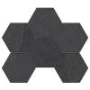 Мозаика Estima Luna 39617 Mosaic/LN04_NS/TE04_NS/25x28,5/Hexagon Black 25x28.5