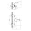 Смеситель для душа Decoroom DR21 DR21055 одноручный Хром фото 2