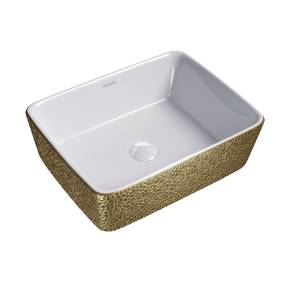 Раковина Grossman Color GR-3016GWL золотой, белый внутри