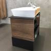 Тумба с раковиной Comforty Штутгарт 60 00004151039 подвесная, дуб темно-коричневый фото 6