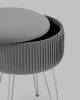 Пуф Stool Group Астор 23A1696VD-8167-52-S серебристый серебряные ножки фото 7