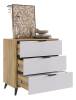 Комод Mebelson Адам MSA-02.2563 дуб крафт золотой/белое дерево фото 3