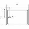 Поддон для душа Cezares TRAY-A-AH-120/90-15-W0 без сифона, белый, 90x120 фото 2