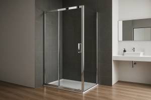 Душевой уголок Royal Bath Accord RB7100HPS-T-CH профиль хром, стекло прозрачное, 100x70x200