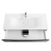 Тумба с раковиной Belbagno Marino MARINO-1100-2C-SO-NL-P 110x45x50 Nero Lucido подвесная с двумя выкатными ящиками фото 3