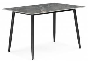 Стол Woodville Rion 15907 серый мрамор, черный 120x80x75