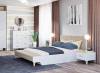 Кровать Woodville Briton 500372 белая, с настилом 160x200 фото 12