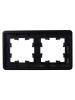 Рамка 2-постовая IEK Brite BR-M22-G-41-K02 черный фото 2