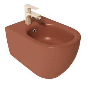 Биде подвесное Isvea Infinity 10NF41001-2U терракотовое матовое
