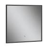 Зеркало Equil Forest zkFRST.LED90-15 с подсветкой, черный, 90x90 фото 3