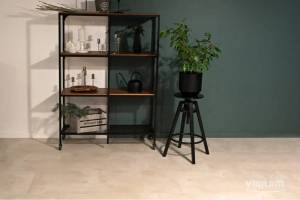 SPC Ламинат Vinilam Ceramo Stone 8/34 4V 71615 Бетон Белый 940x470