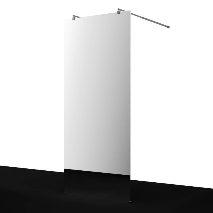 Душевая перегородка Wasserkraft Vechte (Фехте) 60W39GR-MR профиль графит, стекло зеркальное, 90x200
