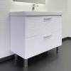 Тумба с раковиной Comforty Танжер-90Н 00-00019535 белый матовый, напольная