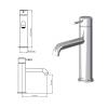 Смеситель для раковины Teska Atlas Leo S E5719 розовое золото фото 3
