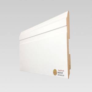 Плинтус МДФ TeckWood Белый Вектор 2150x140x16