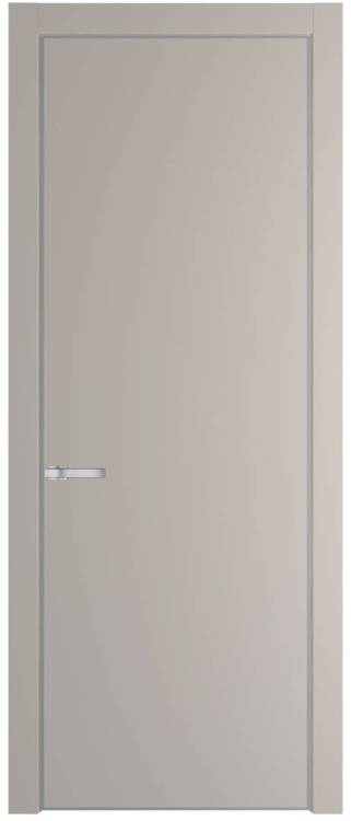 Межкомнатная дверь Profil Doors 1 PE полотно Сэнд, кромка алюминиевая с четырех сторон матовая 600x2000