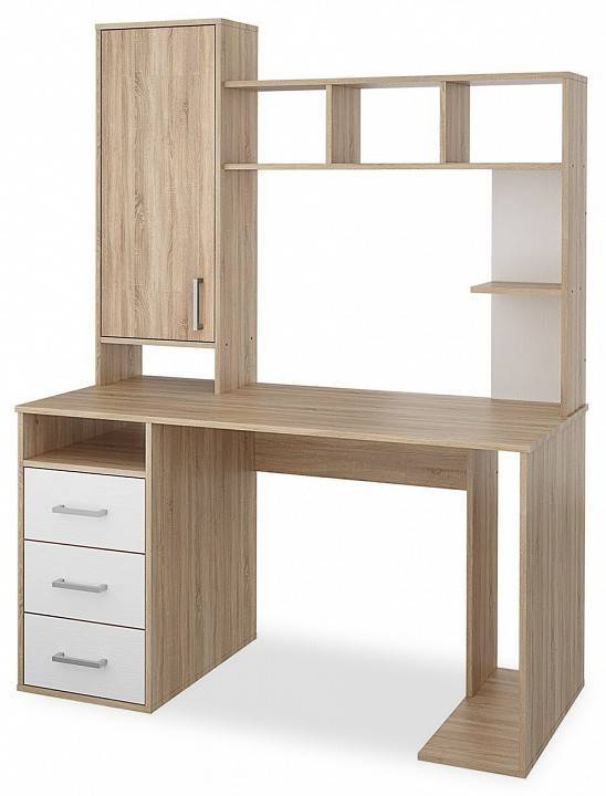 Стол компьютерный Столлайн Мика 2023016501600 Дуб сонома/Белый