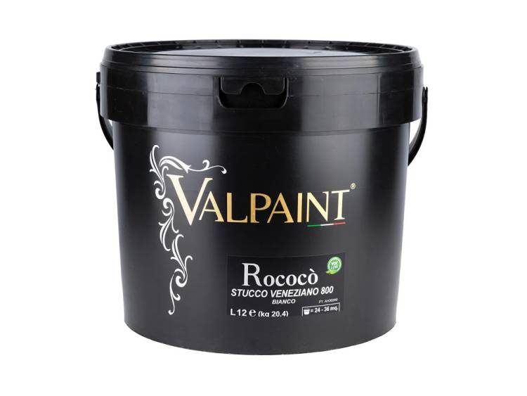 Венецианская штукатурка Valpaint Rococo Stucco Veneziano 800 Bianco 12 л