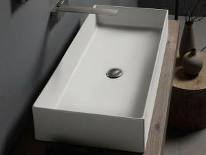 Раковина Scarabeo Teorema 2.0 5102 41 80x40x14, белый жемчужный