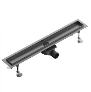 Душевой трап Wonzon & Woghand WW-651700T-BGM 70 см, темный графит