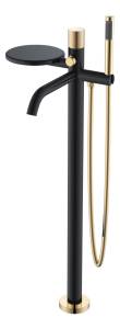 Смеситель для ванны Boheme Stick 129-BG.2 напольный, Black Touch Gold