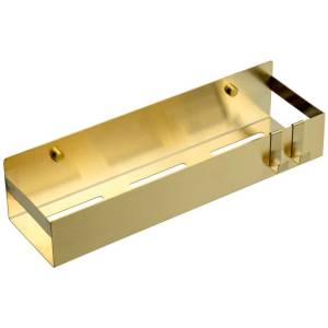 Полка Boheme Q 10965-MG подвесная с двумя крючками matt gold