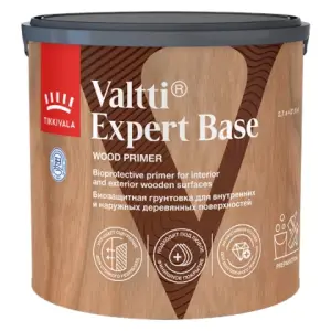 Высокоэффективная биозащитная грунтовка для древесины Tikkivala Valtti Expert Base 2.7 л