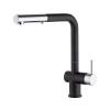 Смеситель для кухни Paini Cox HD44566CR1KM с выдвижной лейкой, METALLIC BLACK