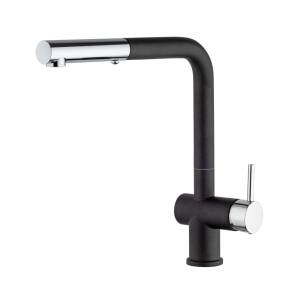 Смеситель для кухни Paini Cox HD44566CR1KM с выдвижной лейкой, METALLIC BLACK