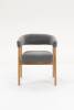 Стул Stool Group Zubo DM4729-1 OTE-Q-456 D.GREY темно-серый, с деревянными ножками фото 3