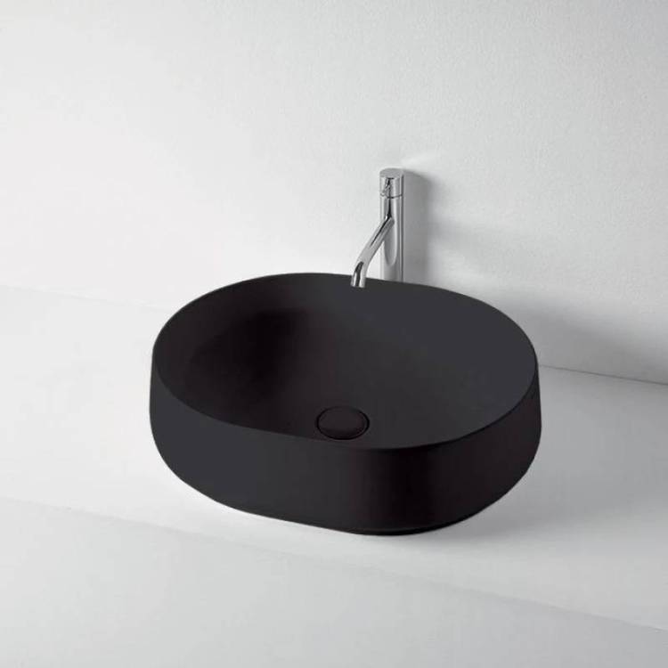 Раковина Kerasan F10 460531 накладная, черный матовый