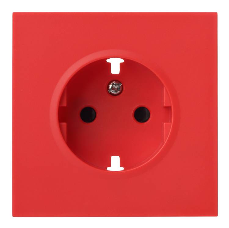 Лицевая панель для розетки 2к+з Rikett 35632 RD красный