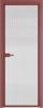 Межкомнатная дверь Profil Doors 1 AX цвет профиля Красный антрацит, стекло безопасное 6 мм мору осветленное 800x2000