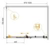Душевой уголок Cezares STYLUS-SOFT-AH-1-100/80-C-Cr профиль хром, стекло прозрачное, 100x80x195 фото 2