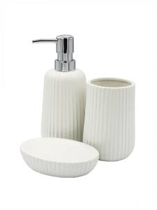 Набор аксессуаров для ванной Bath Plus Guscio W-CE1069AL-SET3 белый