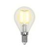 Лампа светодиодная филаментная Uniel Sky Globe LED-G45-6W/NW/E14/CL PLS02WH