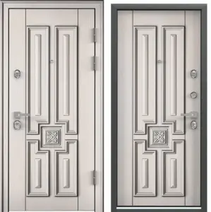 Входная стальная дверь Torex PROFESSOR-4+ 02 PP 23565 Лиственница белая (арт. ПВХ Лиственница белая)/Лиственница белая (арт. ПВХ Лиственница белая) 2000x880