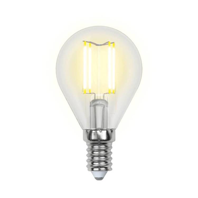 Лампа светодиодная филаментная Uniel Sky Globe LED-G45-6W/NW/E14/CL PLS02WH
